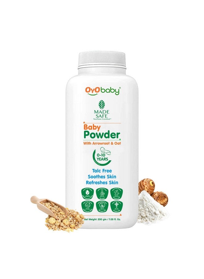 أيو بيبي بودرة أطفال لطيفة (خالية من التلك) للأطفال حديثي الولادة، تنعش بشرة الطفل - عبوة واحدة - 200 جرام - Image 1