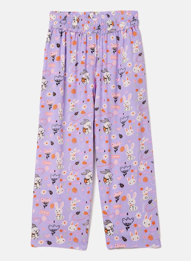 ستايلو بج Bunny Graphic Print Shirt & Pyjama Set by Styli
