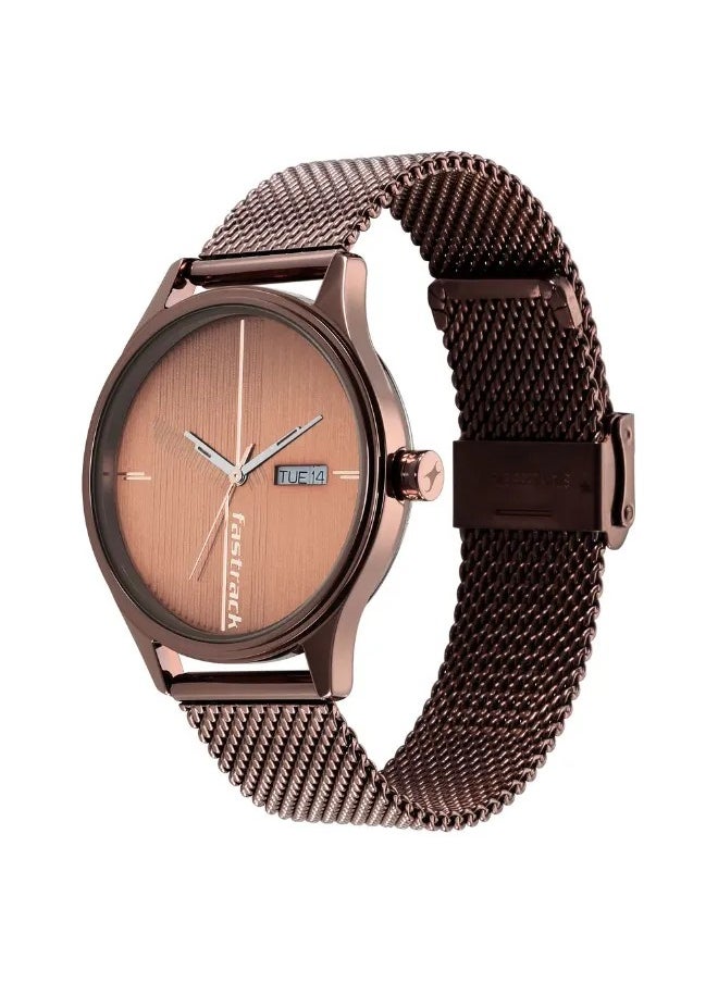 fastrack Men's Analog Round Shape Stainless Steel Wrist Watch - 3247QM02 -  Mm  - Image 4