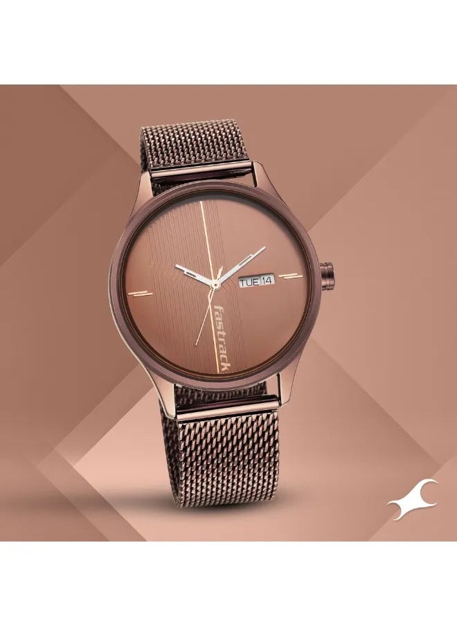 fastrack Men's Analog Round Shape Stainless Steel Wrist Watch - 3247QM02 -  Mm  - Image 1