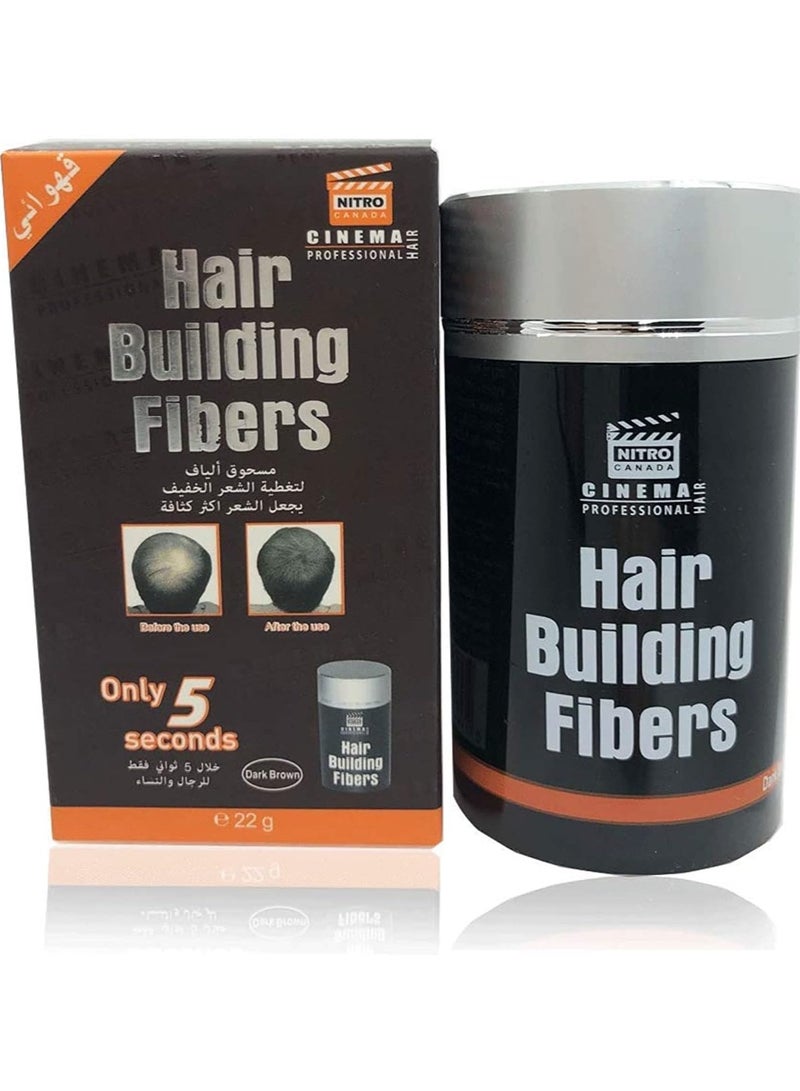 نيترو كندا ألياف نيترو لبناء الشعر - بني غامق، 22 جم - Image 1