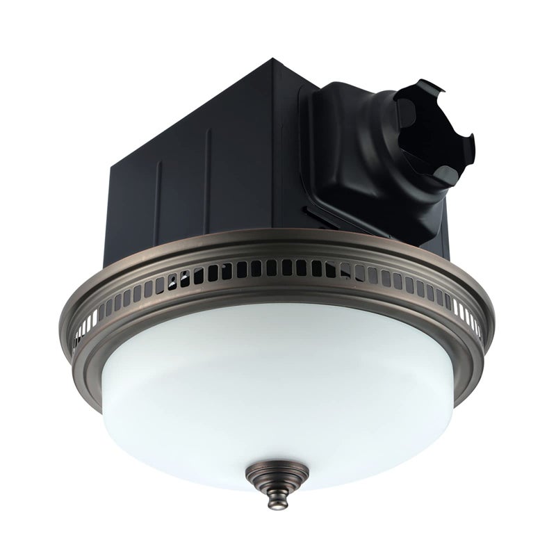 Akicon Akicon Bathroom Exhaust Fan with Light Ultra Quiet 110 CFM 15 Sones Ventilation Exhaust Bathroom Fan Light Combo and Nightlight 3 Years Warranty Oil Rubbed Bronze 