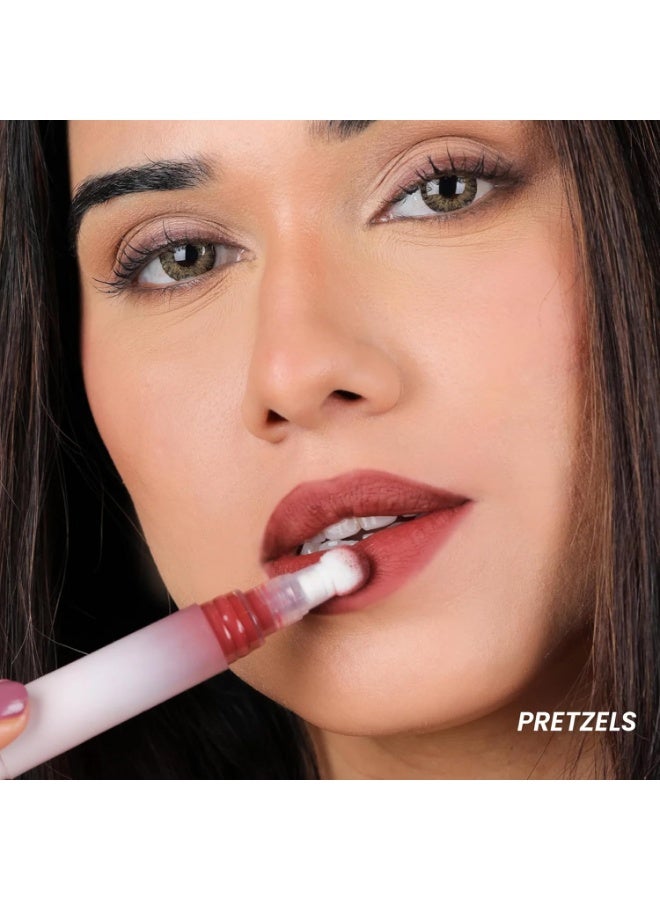 LAMIOR Blurry Fudgy Lip Tint - Combo of 3, Shade - Sunday Brunch | Ultra Velvety Matte | Transfer Proof & Hydrating Formula | Long-Lasting Lip Tint with Cushion Applicator | Vegan & Cruelty-Free - Image 3