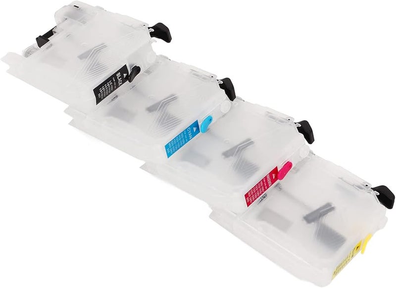 Compatible Ink Cartridges LC563 4 Colors Permanent Chip Smooth Printing Durable PP Material Leak Proof - Image 2