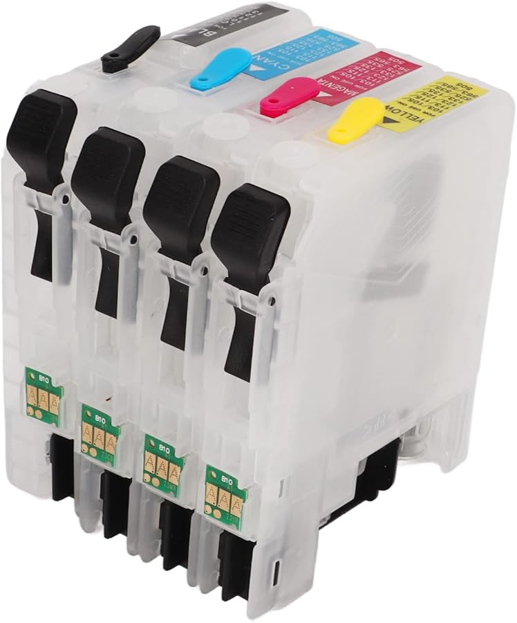 Compatible Ink Cartridges LC563 4 Colors Permanent Chip Smooth Printing Durable PP Material Leak Proof - Image 3