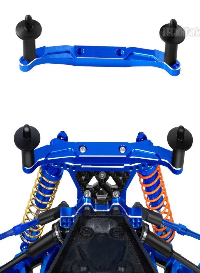 قطع غيار BRCatWPark لترقية هيكل سيارة التحكم عن بعد Slash 4x4 VXL بمقياس 1/10، حوامل أمامية وخلفية من الألومنيوم مع أعمدة تثبيت الهيكل، لون أزرق داكن - Image 5