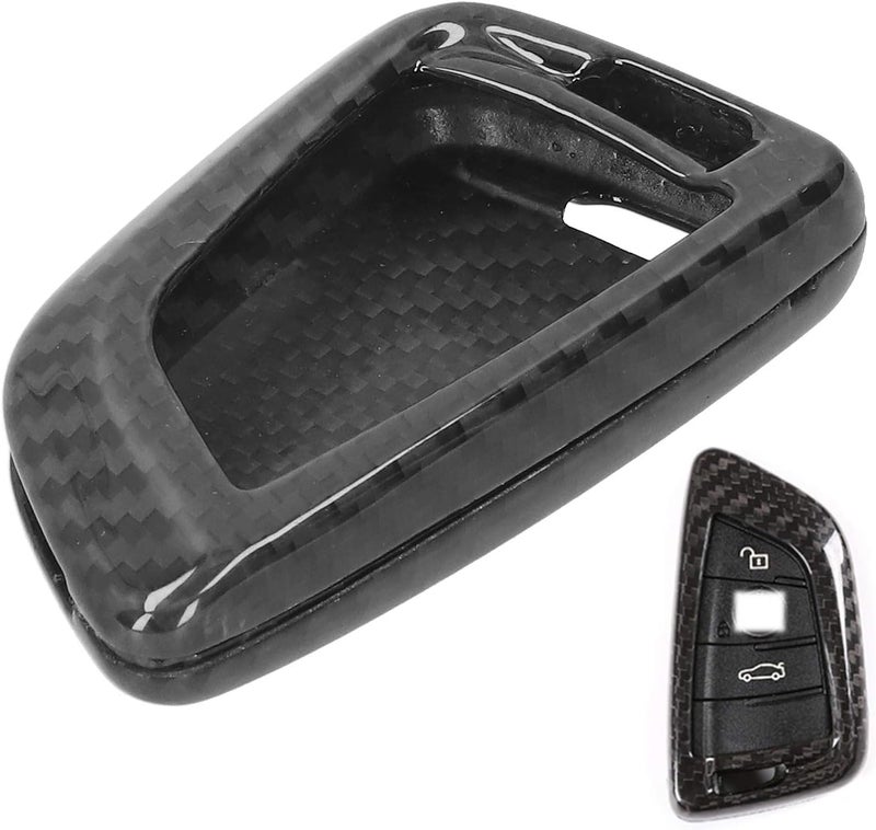 Carbon Fiber Remote Key Fob Shell Cover Housing, Durable Protective Case for 1 / 2 / 5 / 7 Series G11 G12 G30 - Scratch , Lightweight Carbon Fiber, Easy Installation - Image 1