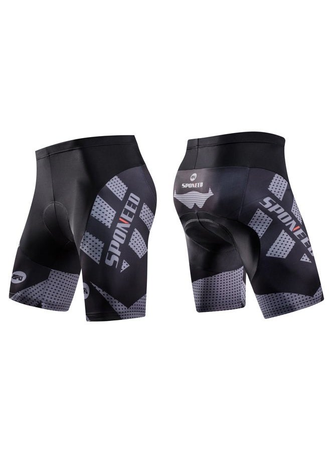 sponeed Bicycle Men Shorts Bike Riding Padded Bicycling Wear Biking Pants Gel Padded Tights US XX-Large Grey - Image 4