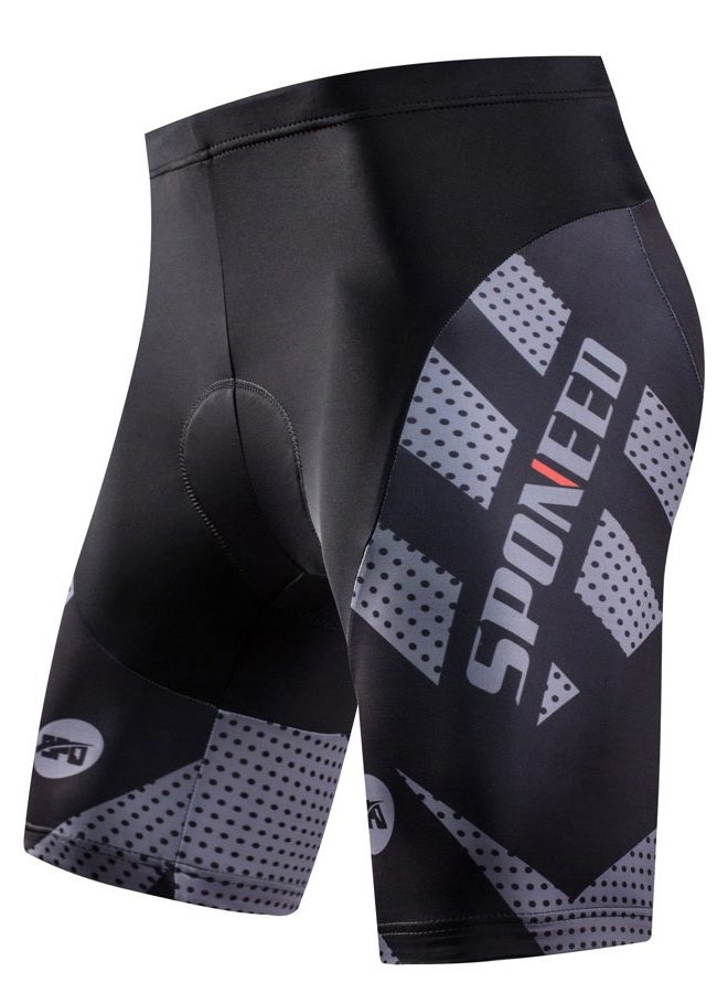 sponeed Bicycle Men Shorts Bike Riding Padded Bicycling Wear Biking Pants Gel Padded Tights US XX-Large Grey - Image 1