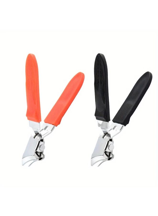 New Orange Oblique Nail Clippers for Thick Hard Nails With Anti Splash Design Comfortable Grip Sharp Cutting Edge for Manicure And Pedicure - Image 5