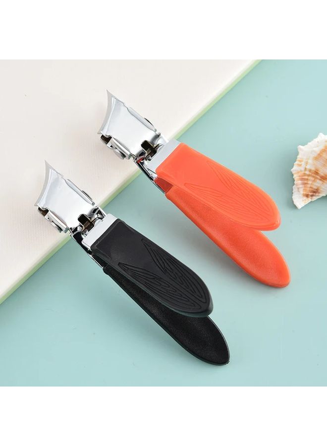 New Orange Oblique Nail Clippers for Thick Hard Nails With Anti Splash Design Comfortable Grip Sharp Cutting Edge for Manicure And Pedicure - Image 2