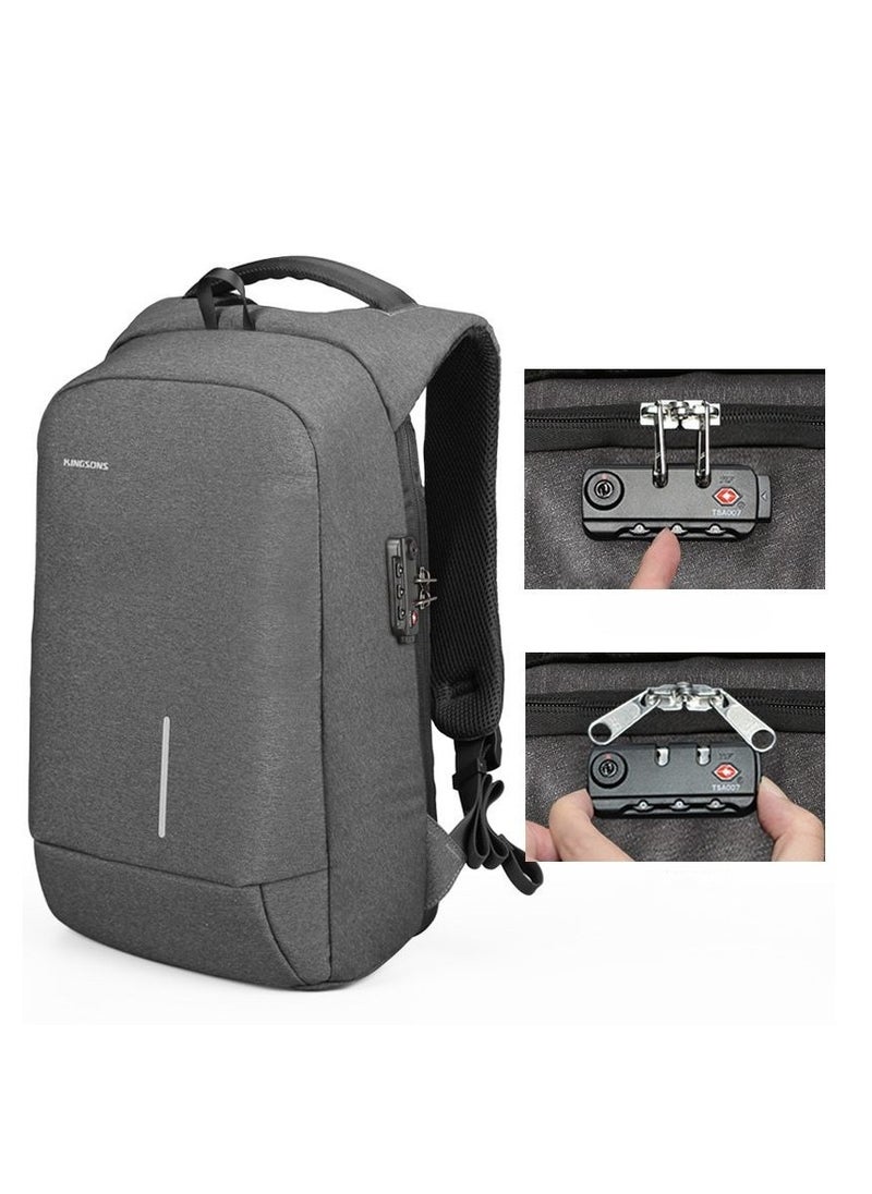 KINGSONS USB Charging Travel Backpack 15 inches+ TSA code lock  - Image 2