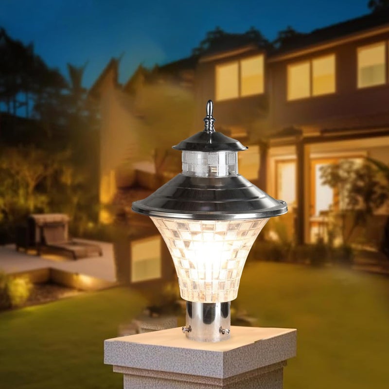 WHITERAY Metal and Polycarbonate Main Gate Light for Outdoor Pillars Durable Waterproof Post Lamp for Garden, Driveway, Entrance, Driveway,Pathway, Lawn and Fence Columns (Without Bulb) - Image 5