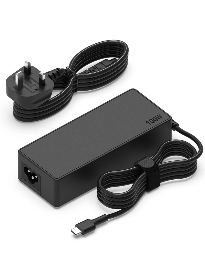 Zexen 100W USB C Laptop Fast Charger Fit for Lenovo, HP, Dell, Asus HP, Dell, Asus Laptops and All USB-C Port Devices, Charge Type C 100W 96W 90W 87W Device - Image 1