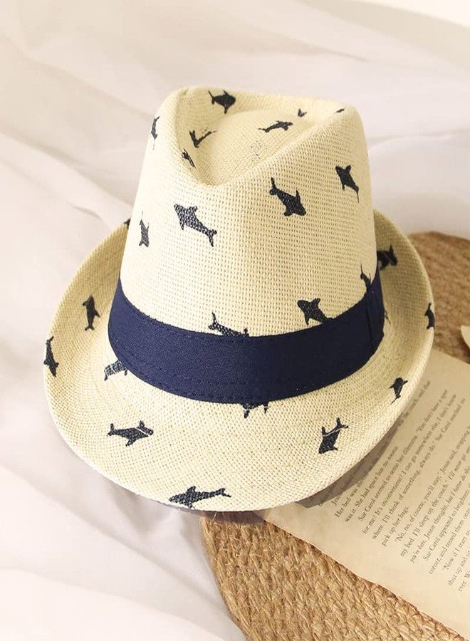 VRITRAZ Printed Stylish & Breathable Kids Hat for Boys and Girls, Summer Sun Protection (6 to 14 Years, Color-White) - Image 2