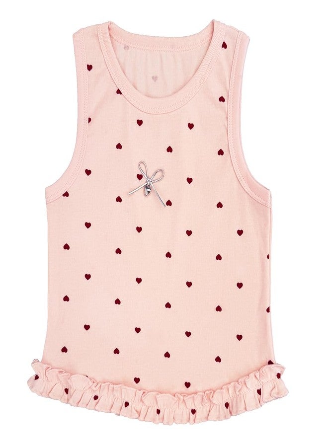 Peacolate Summer Little&Big Girls 2pcs Clothing Sets Sleeveless T-Shirt and Denim Suspenders Shorts(Flower,6Years) - Image 5