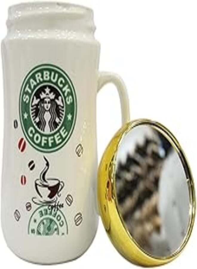 Generic Starbucks Porcelain Mug with Mirror Lid 