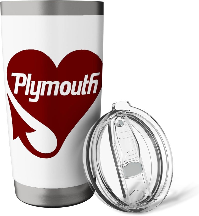 Chrysler Plymouth Devil Tail Heart Stainless Steel Insulated Tumbler - Image 5