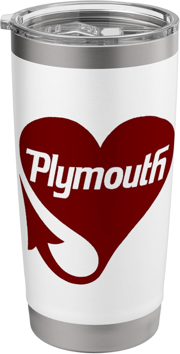 Chrysler Plymouth Devil Tail Heart Stainless Steel Insulated Tumbler - Image 1