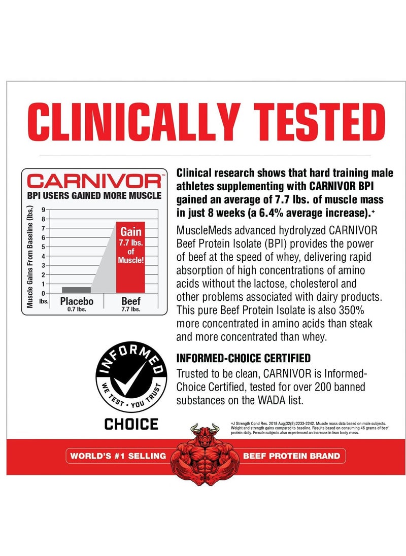 MUSCLEMEDS - Carnivore Bioengineered Beef Protein Isolate Fruity Cereal Flavor 56 Servings - Image 1