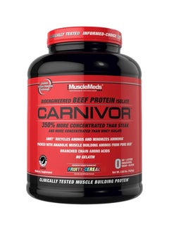 Carnivore Bioengineered Beef Protein Isolate Fruity Cereal Flavor 56 Servings