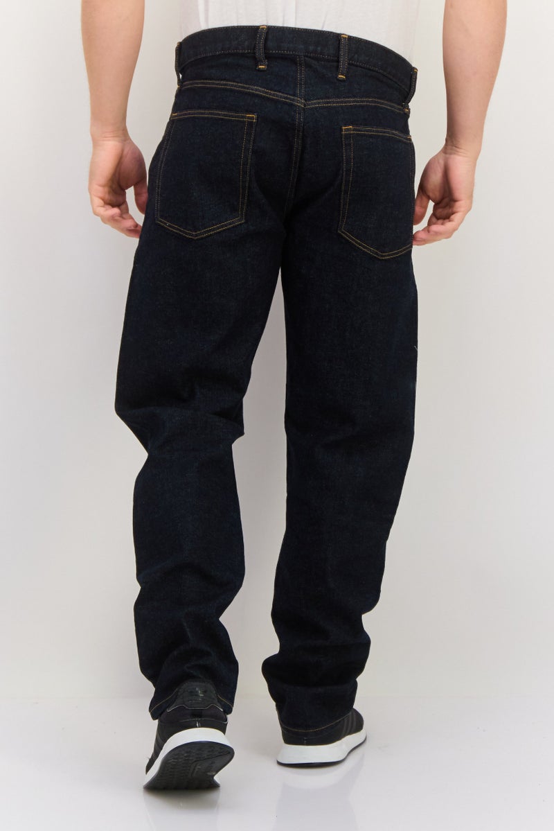 GAP جينز رجالي بقصة مستقيمة ضيقة، مغسول وقابل للتمدد، أزرق داكن - Image 2