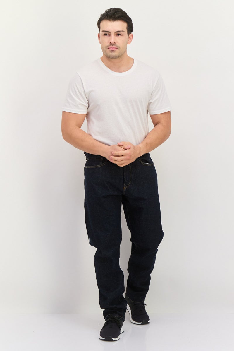 GAP جينز رجالي بقصة مستقيمة ضيقة، مغسول وقابل للتمدد، أزرق داكن - Image 4