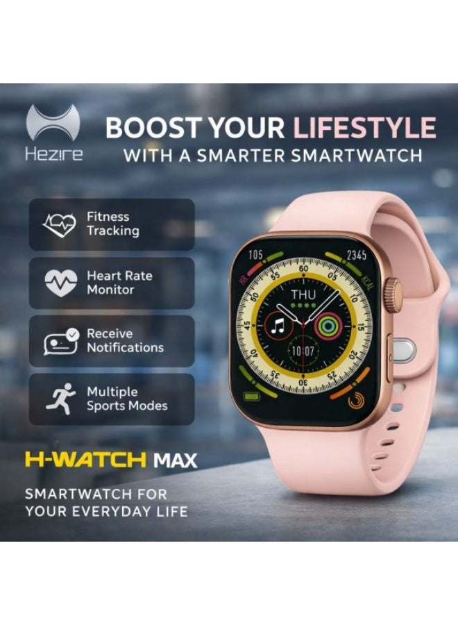 هيزاير ساعة Hezire H-Watch Max الذكية لتتبع اللياقة البدنية مع مراقب معدل ضربات القلب - Image 1