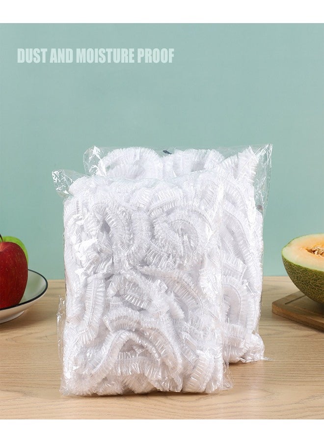 ATM - Disposable Plastic Wrap 200pcs Bowl Covers Fresh-keeping Bags Elastic Design Food Storage Cover - Image 1