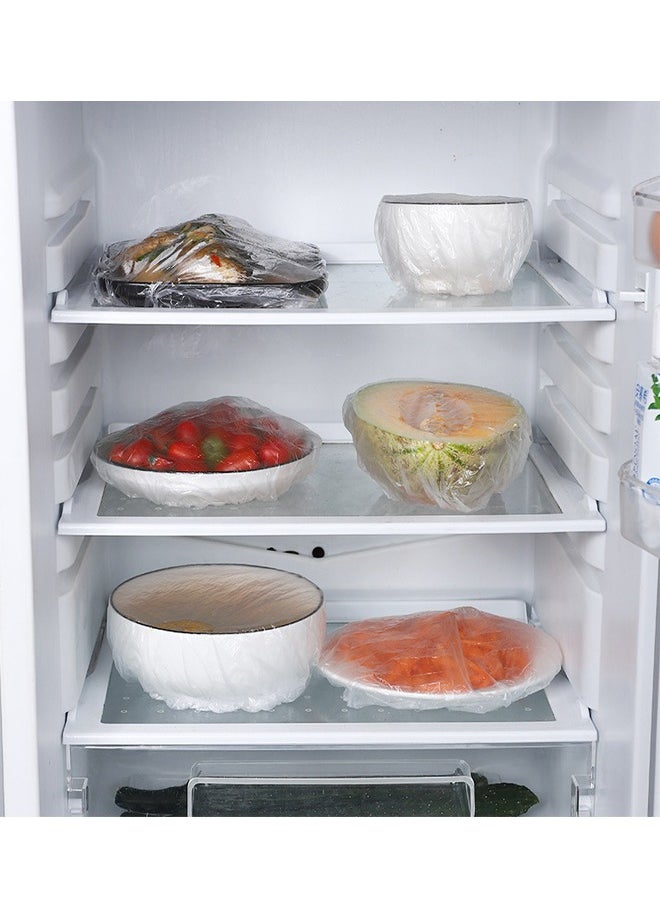 ATM - Disposable Plastic Wrap 200pcs Bowl Covers Fresh-keeping Bags Elastic Design Food Storage Cover - Image 1