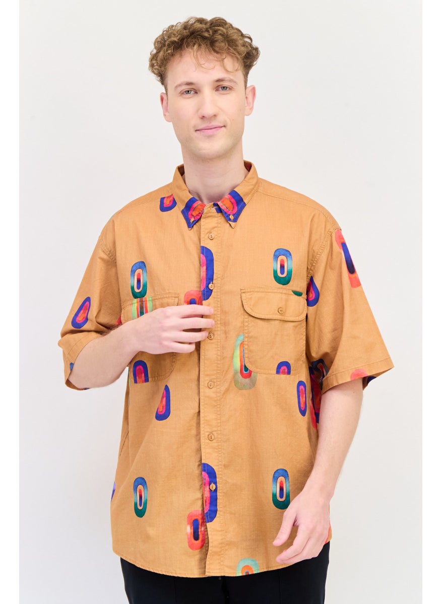 Levi's Men Regular Fit Short Sleeves Printed Casual Shirt, Multicolor  - Image 1