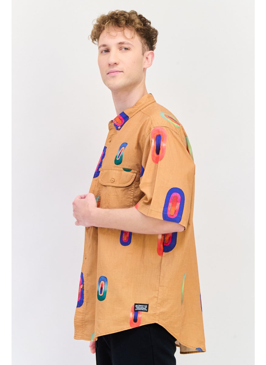 Levi's Men Regular Fit Short Sleeves Printed Casual Shirt, Multicolor  - Image 2