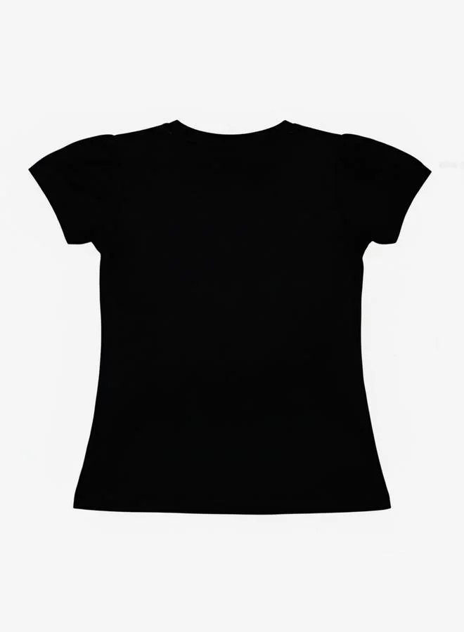 Looney Tunes Graphic Print Round Neck Fashion T-shirt