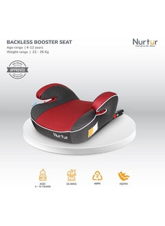 Enzo Kids Booster Car Seat - Arm Rest Seat, Blow Up Narrow Backless Booster Car Seat For Travel, Group 3, 22Kg - 36Kg ( Approx 6 Years To 12 Years ) - Red - pzsku/Z5427D06E9DDA2B5A9EC5Z/45/_/1710238883/e0a1fbd9-5779-49e5-a252-4d779740c4f2