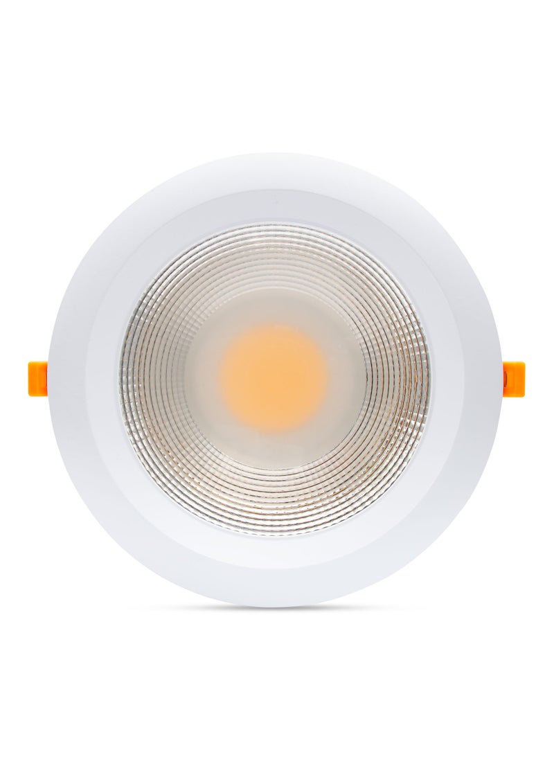 Duravel Duravel 20W LED Recessed Downlight, 3000K Warm White, 200mm Cut-Out,AC: 85-265V, IP20, Flicker Free Non-Dimmable, Suitable for Kitchen, Room, Shopping Mall, Supermarket, Clothing Store  - Image 1