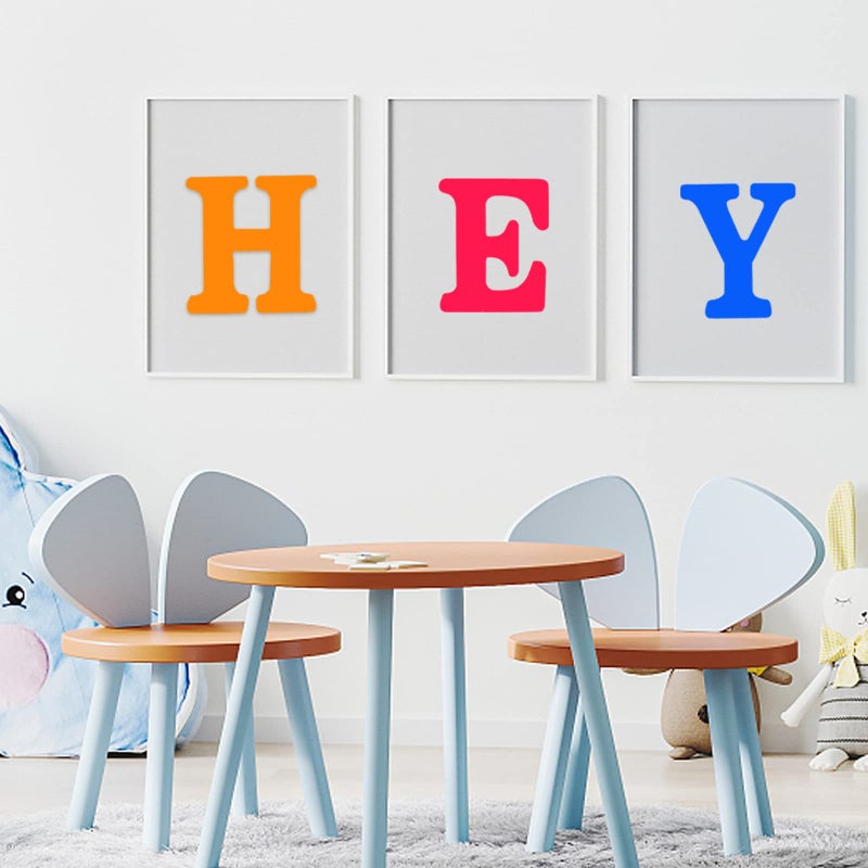 AOCEAN 6 Inch White Wood Letters - Unfinished Wood Letters for Wall Christmas Decor Standing Letters Slices Sign Board Decoration for Xmas Home Party Projects (A) - Image 3