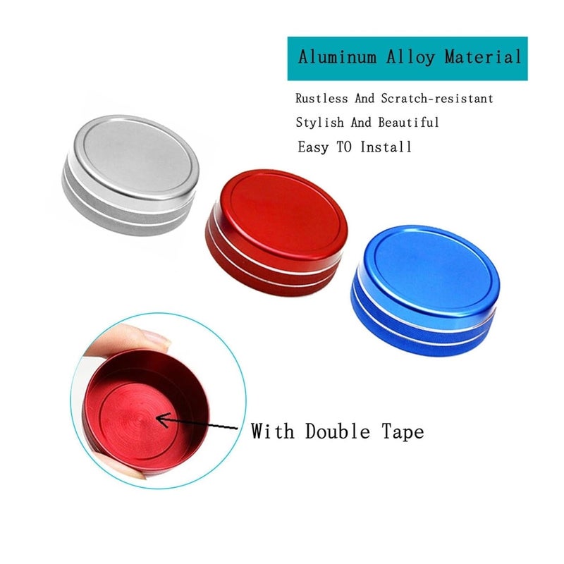 QASULER Car Multimedia Volume Control Knob Trim Cover Ring - Image 2