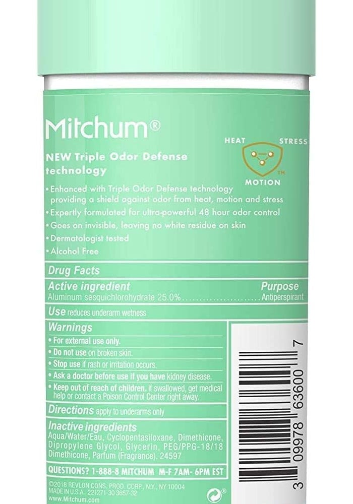 Mitchum Women's Anti-Perspirant & Deodorant Power Gel, Powder Fresh, 3.4 oz (Pack of 4) - Image 2