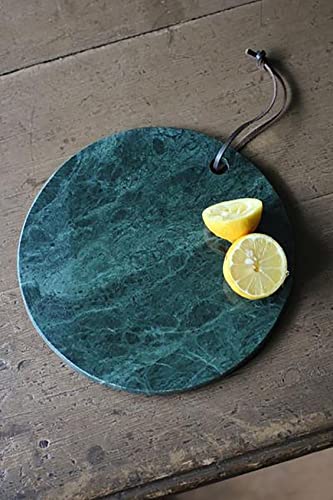 RM 10inch Green Marble Stone ChoppingServingCheese Board Food Platter Green Platter Tray by Rameshwaram Marble Sukher Udaipur Rajasthan - Image 1