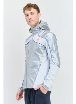 Men Sportswear Fit Long Sleeves Running Jacket, Silver - pzsku/Z5427FF5D45E13A757329Z/45/_/1739715344/c1f97de2-218b-481f-94fb-226dc264213b