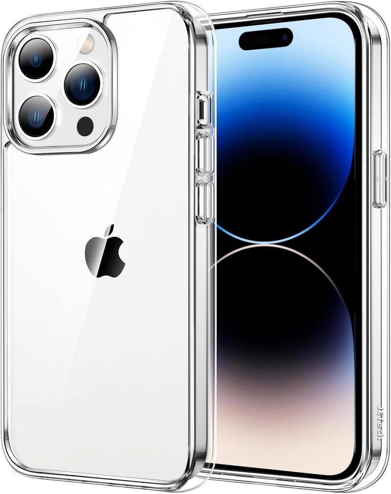 جي تيك غطاء JETech لجهاز iPhone 14 Pro مقاس 6.1 بوصة، حامي صدمات مع ظهر شفاف - Image 1