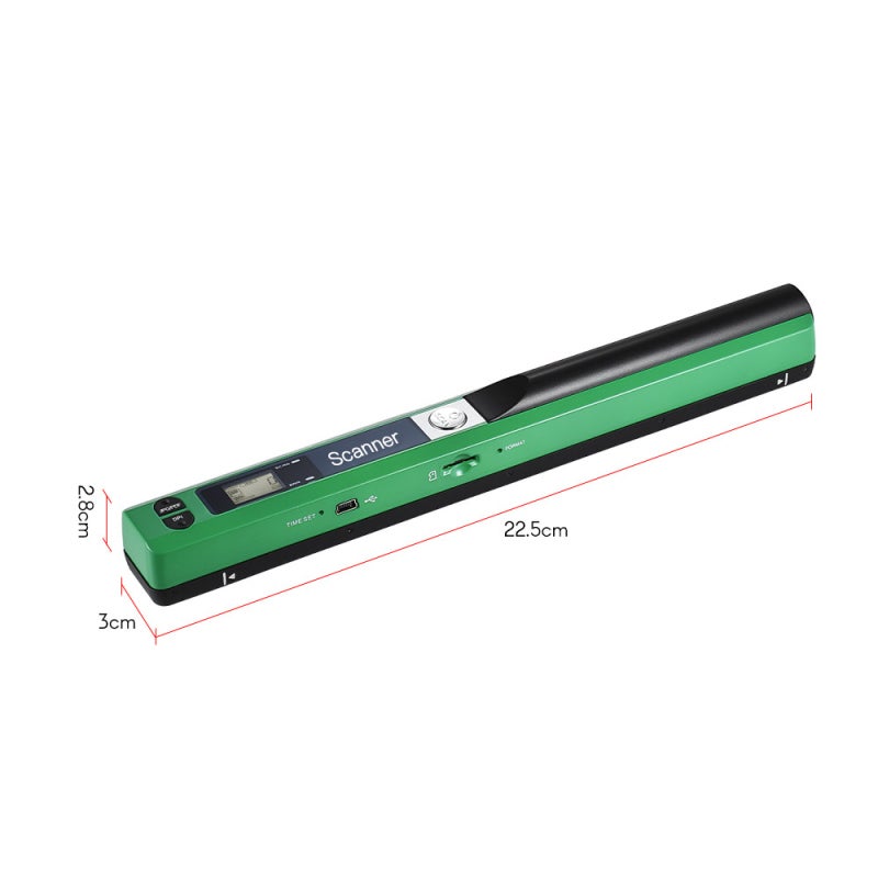 High Resolution Scanner: Compact Lightweight Design - Built-In Real-Time Scanning Detector Green USB Scanner for A4 Document Image Scanning - Image 4