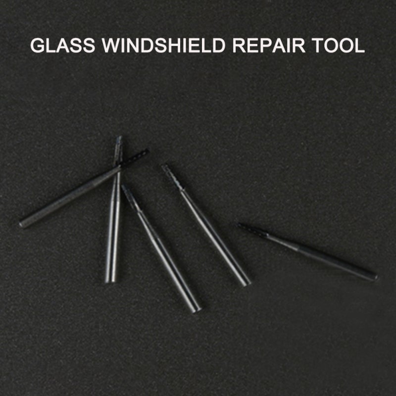 Tapered Drill Bit: Silver Tungsten Alloy, Efficient Labor-Saving, Long-Lasting - Sharp Quick-Drilling Drill Bit for Car Glass Repair, Wise Car Owners - Image 2