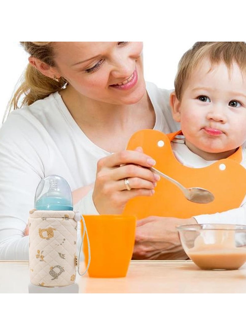 CMGTYYD Baby Bottle Sleeve - Bottle Warmer Sleeve - Baby Insulated Water Bottle Sleeve Bottle Bag Sleeve with Retractable Cord for Outdoor Hiking - Image 3