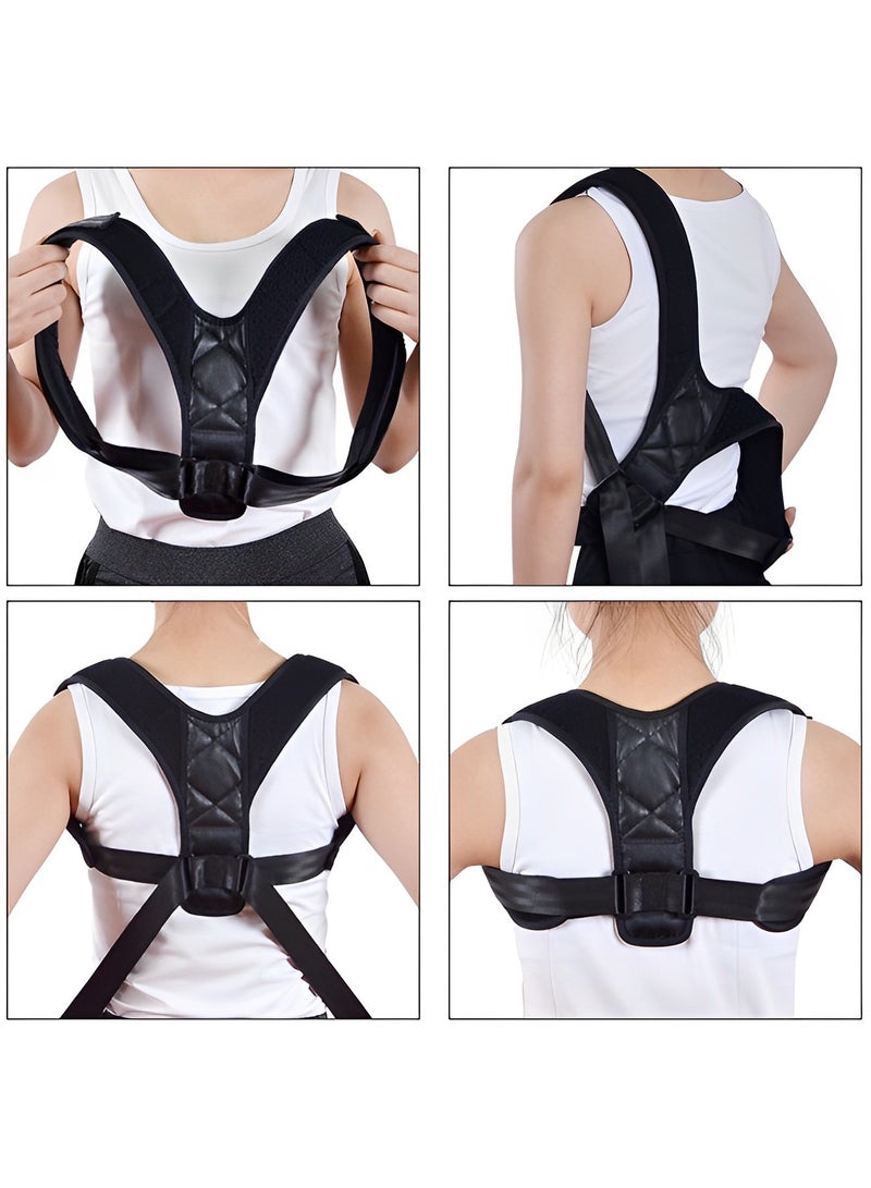 REOCLE Posture Corrector for Men and Women Fully Adjustable Straightener Support Comfortable Upper and Back Brace for Back & Shoulder & Neck - Image 5