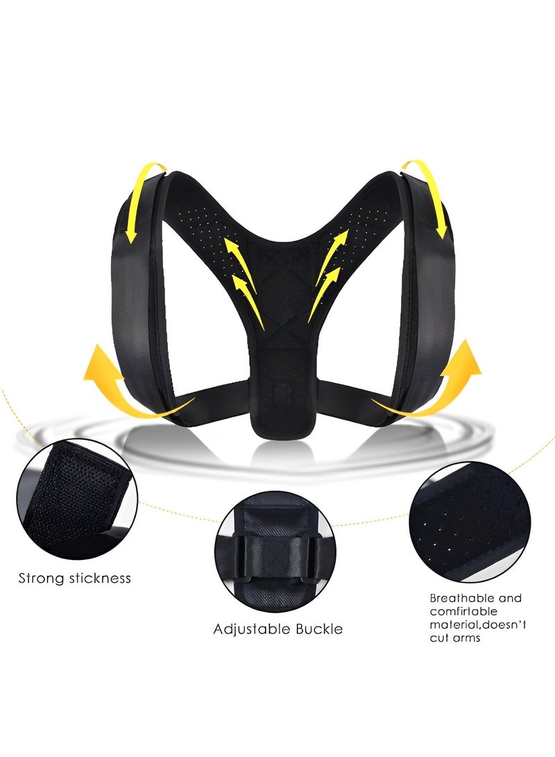 REOCLE Posture Corrector for Men and Women Fully Adjustable Straightener Support Comfortable Upper and Back Brace for Back & Shoulder & Neck - Image 2
