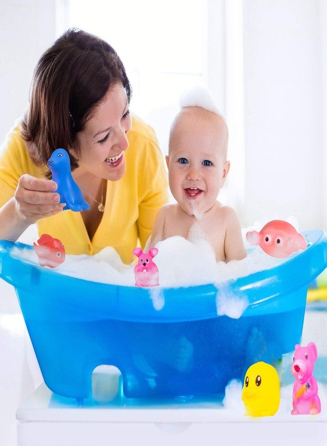 KITIKITTZ KITI Kits Plastic Fun Bath Time Chu Chu Colorful Animal Shape Toy for Toddlers,12 Pcs Bath Toy for New Born Babies - Image 3