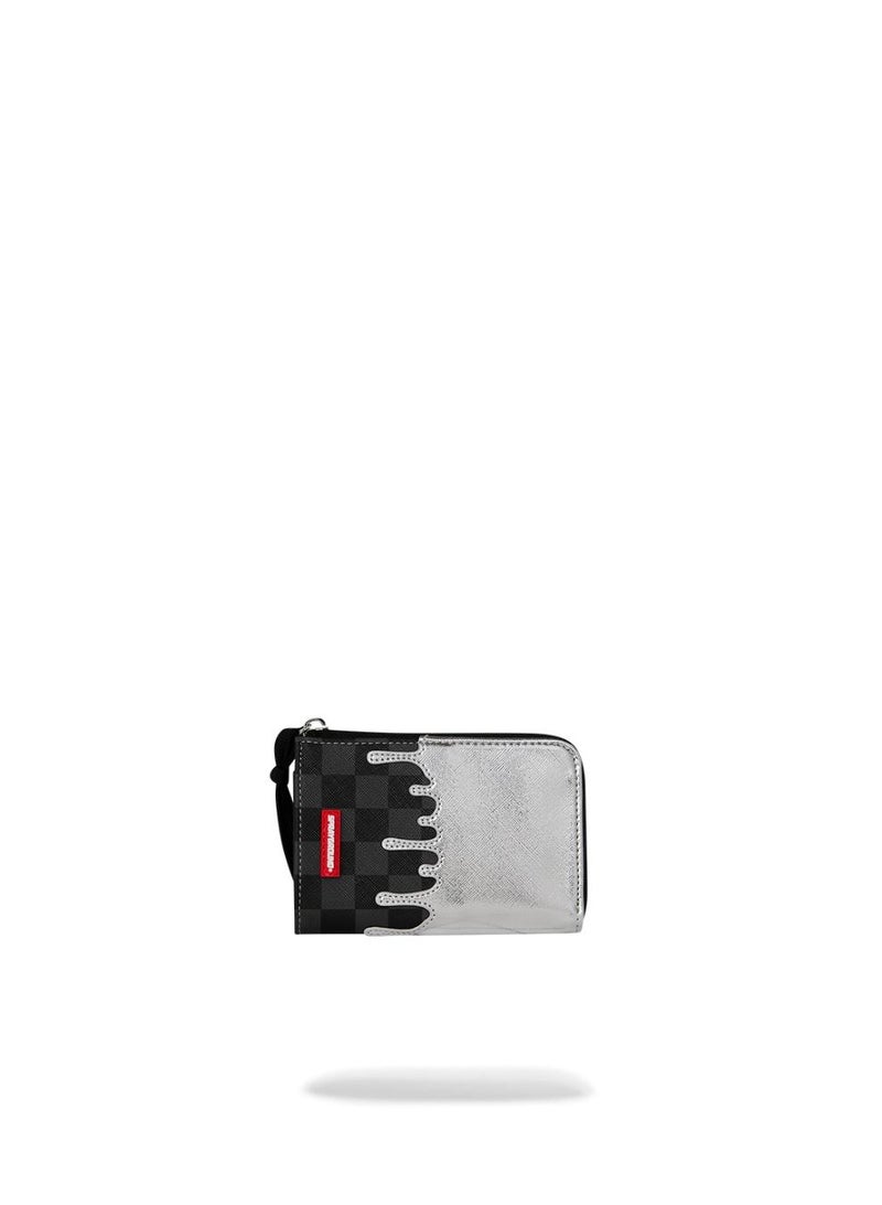 SPRAYGROUND SILVER SIDE DRIP WALLET - Image 3