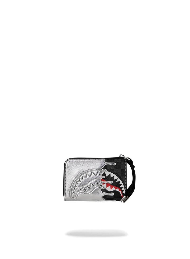 SPRAYGROUND SILVER SIDE DRIP WALLET - Image 1