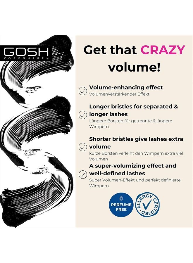 gosh ماسكارا بومباستيك كرازي 001 أسود شديد - غوش كوبنهاغن - Image 2